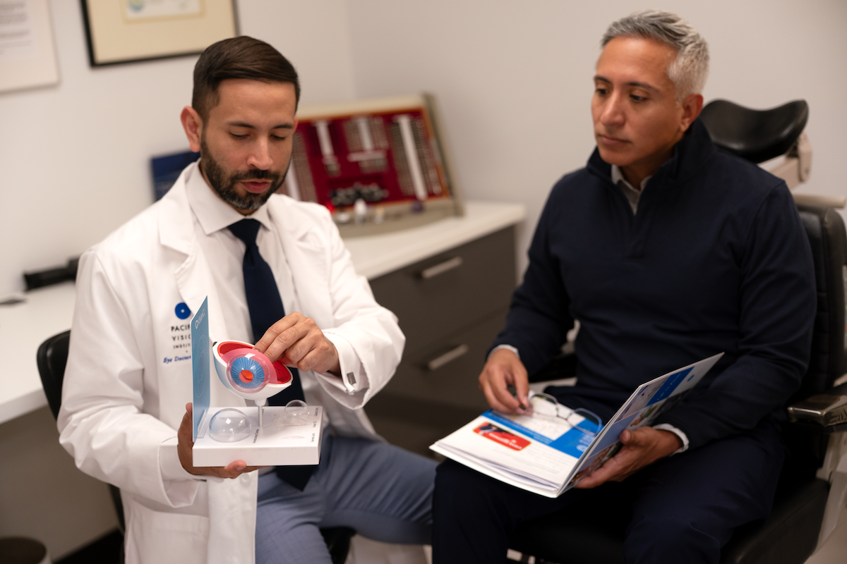 Dr. Parra with patient
